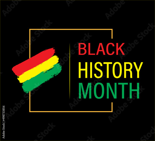 Black History Month Design Templete (ID: 498733856)