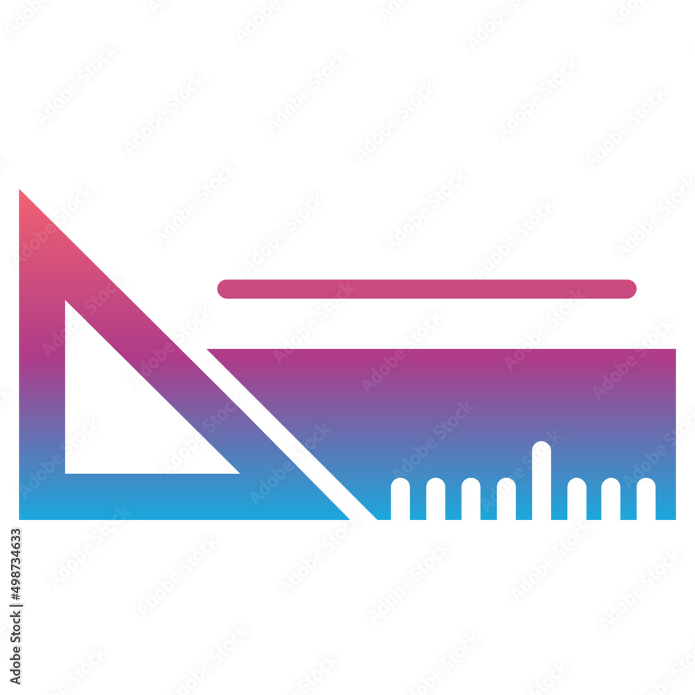 Triangular Ruler Icon