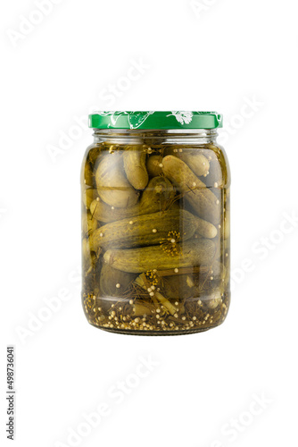 Preservation of products in glass packaging. Retro jars, eco products, natural food packaging.