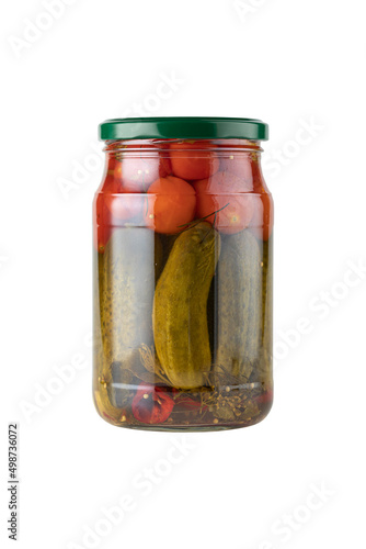 Preservation of products in glass packaging. Retro jars, eco products, natural food packaging.