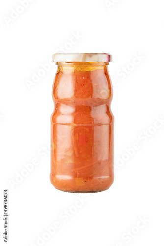 Preservation of products in glass packaging. Retro jars, eco products, natural food packaging.