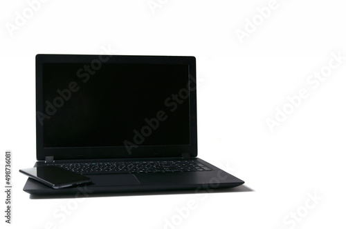 laptop isolated on white background