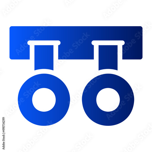 gymnastic rings gradient icon