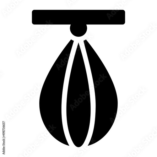 punching bag glyph icon