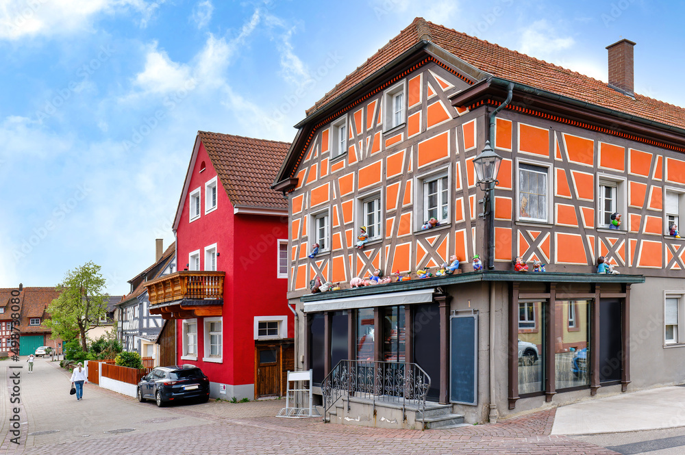 Fototapeta premium Ettenheim (Baden) Innenstadt/Altstadtszene