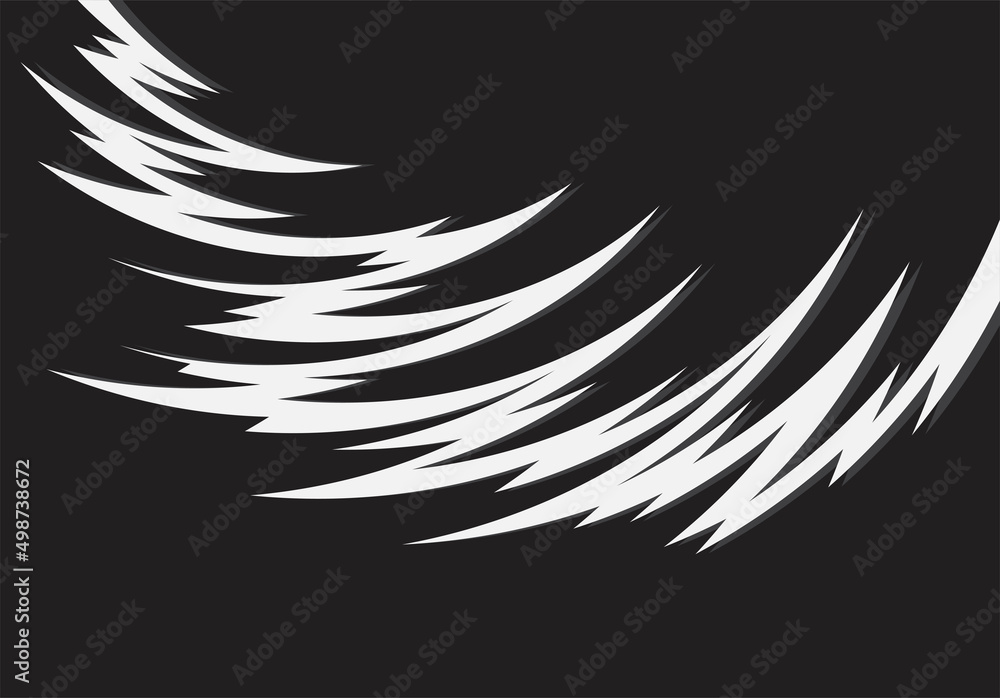 Simple white spikes pattern with some shadow Simple white spikes pattern with some shadow