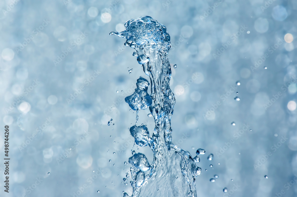 drops water of the fountain in the sky drops water of the fountain in the sky