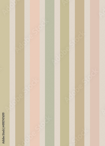 Different pale pastel colors stripes simple drawing retro vintage seamless pattern 