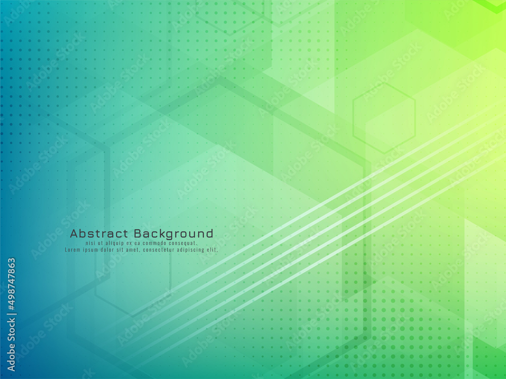 Abstract hexagon style geometric background