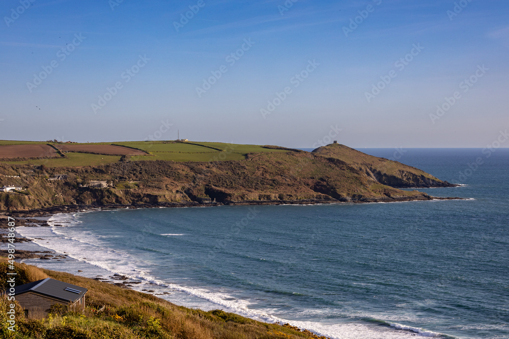 Rame Head on the South East Cornish coast from Whitsand Bay