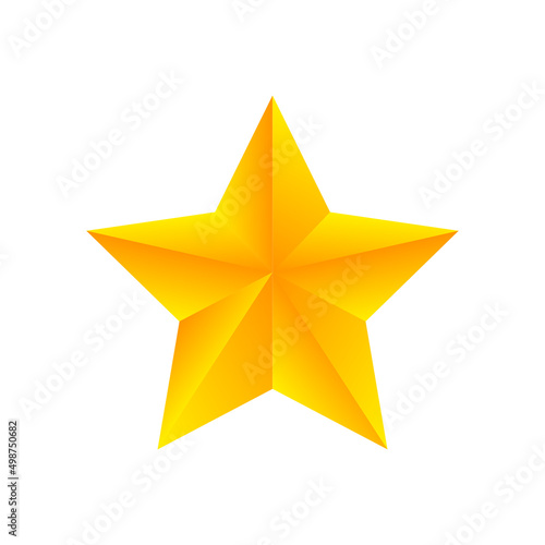 Star icon with golden gradient color.