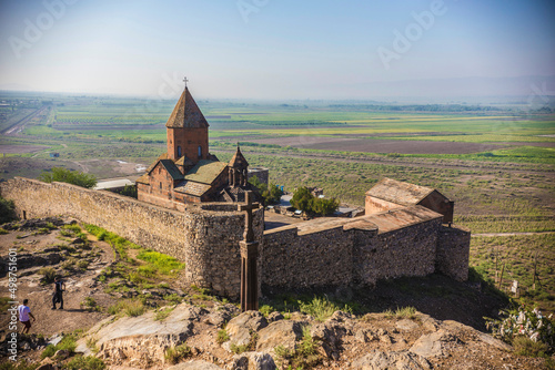 Khor Virap Monastery in Armenia close to Turkish border with Ararat mount view, Armenia © Natalia