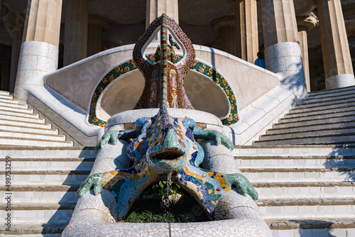 グエル公園　バルセロナ　スペイン