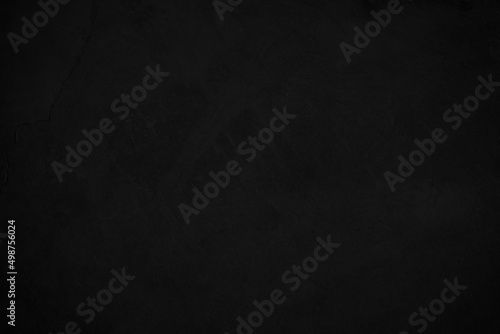 Close up retro plain dark black cement & concrete wall background texture for show or advertise or promote product and content on display. 