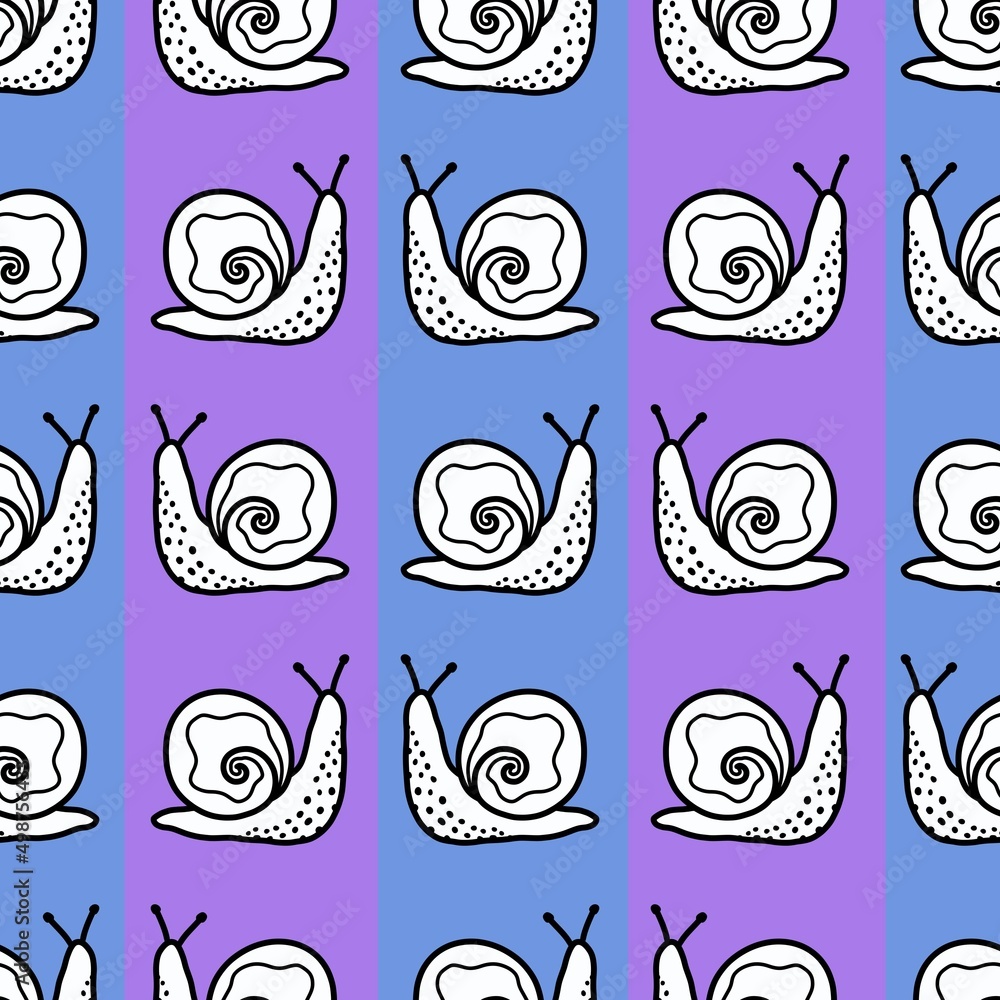 Animals seamless cute snails pattern for fabrics and textiles and packaging and gifts and cards and linens and kids Animals seamless cute snails pattern for fabrics and textiles and packaging and gifts and cards and linens and kids