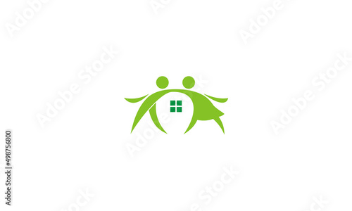 two little kids medical vector icon template