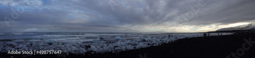 Glacier of the nature in Iceland