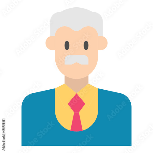 teacher flat icon 