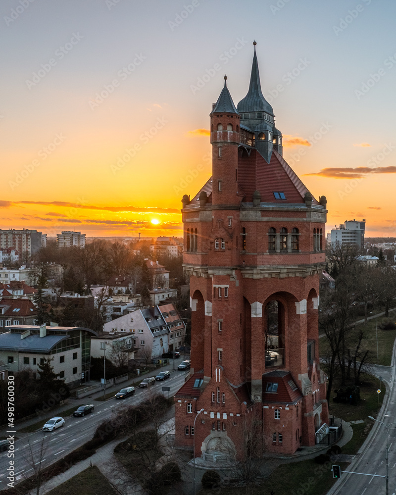 Fototapeta premium Wieża ciśnień, Wrocław, Polska, Poland