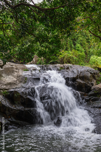 Cascade waterfall river in tropical forest