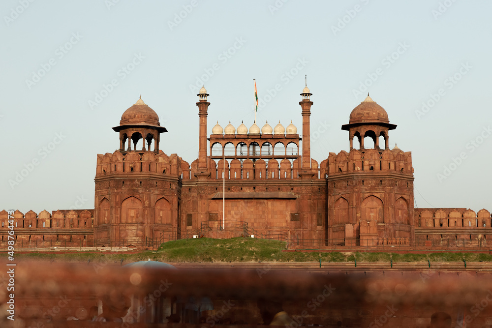 Red Fort of Delhi in daylight