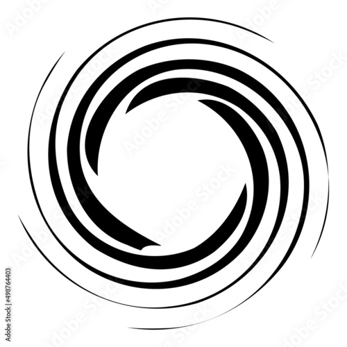 Spinning Galaxy Abstract Flat Icon Isolated On White Background
