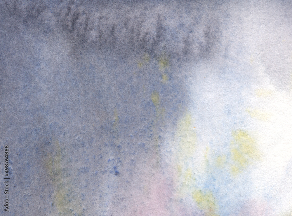 Watercolor background gray storm with paper texture Stock Illustration ...