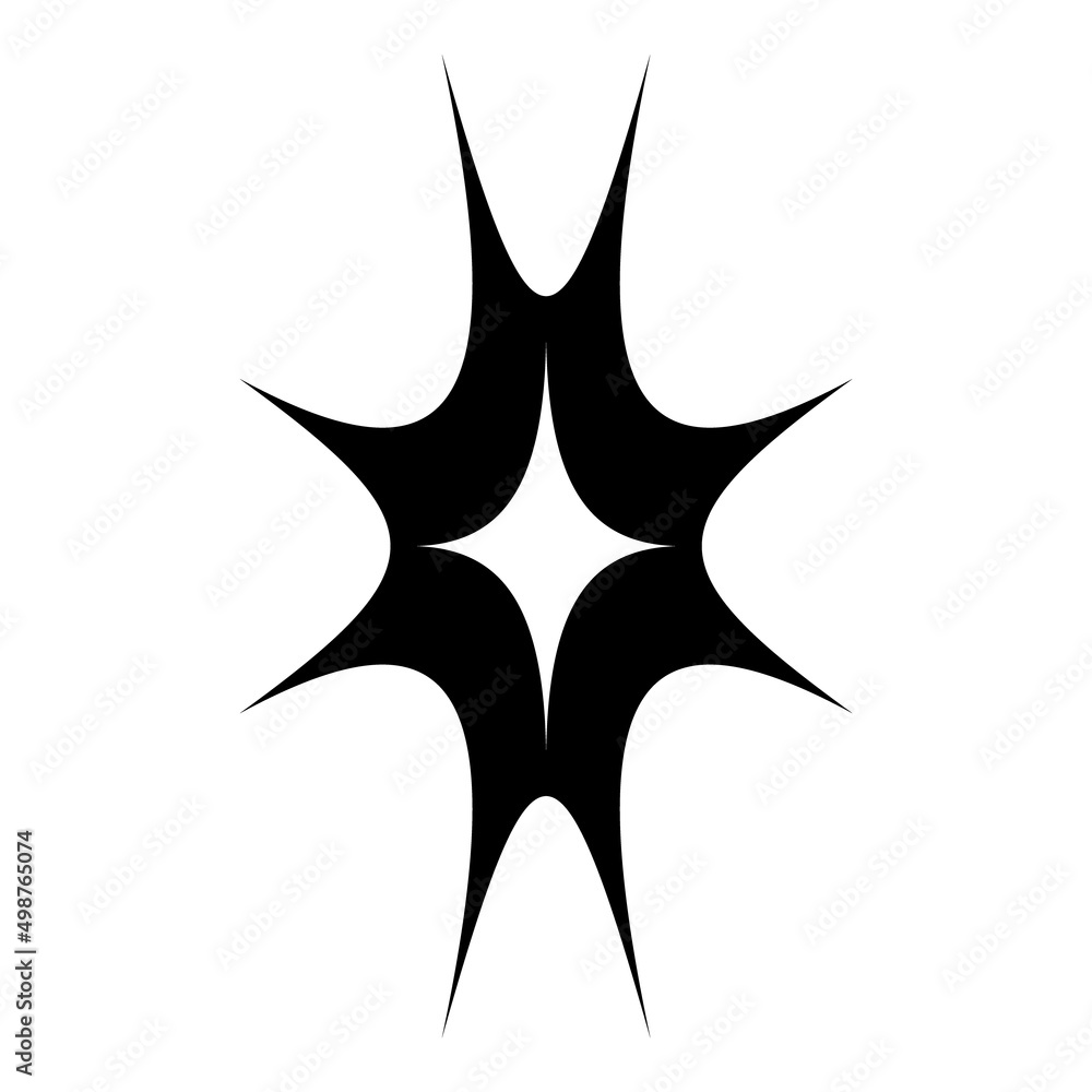 Starburst Blast Flat Icon Isolated On White Background Starburst Blast Flat Icon Isolated On White Background