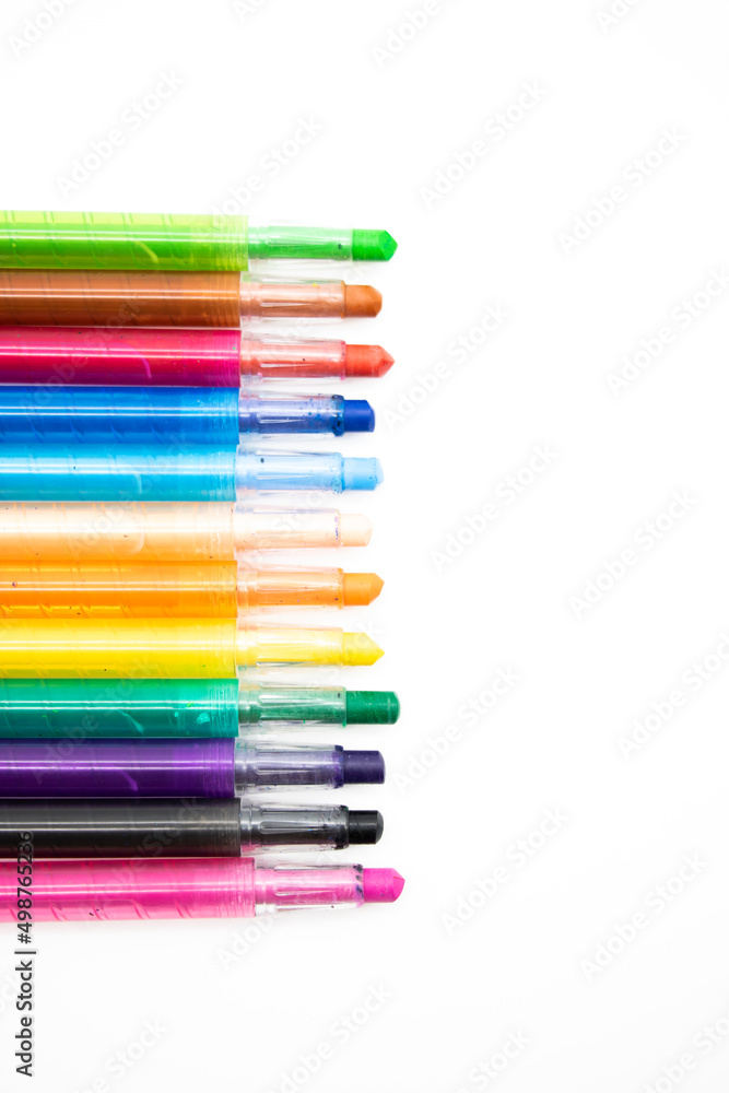 Color pencil design, isolated on white background. Color pencil design, isolated on white background.