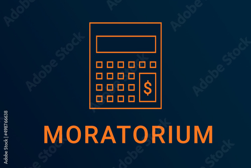 Obraz na płótnie moratorium  text