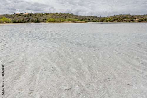 Jan Thiel salt flats on the Caribbean island Curacao