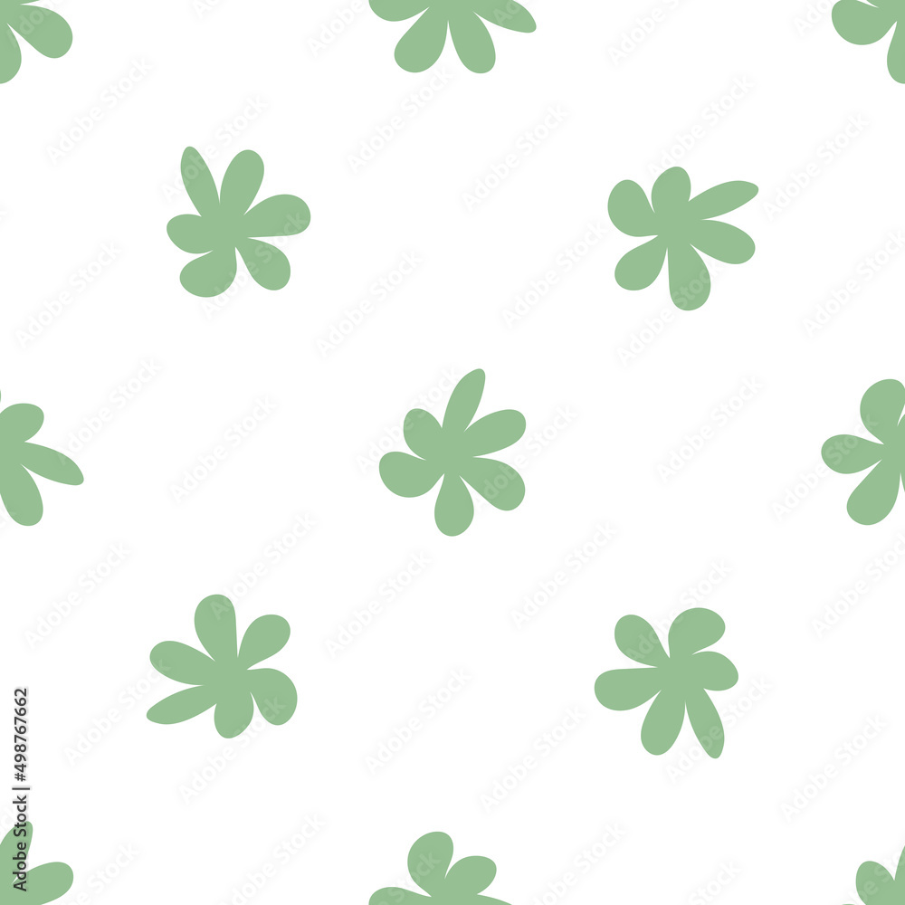 Floral seamless vector pattern with flowers. Spring flora. Simple hand-drawn kids style. Pretty ditsy for fabric, textile, wallpaper. Digital paper in white background Floral seamless vector pattern with flowers. Spring flora. Simple hand-drawn kids style. Pretty ditsy for fabric, textile, wallpaper. Digital paper in white background