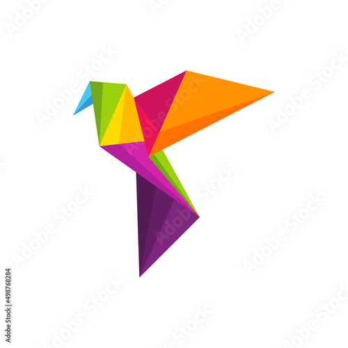 Free Download Bird Origami logo design vector. Icon Symbol. Template Illustration - GFXLoad