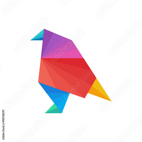 Free Download Bird Origami logo design vector. Icon Symbol. Template Illustration - GFXLoad