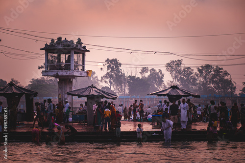 Haridwar y el rio Ganges photo