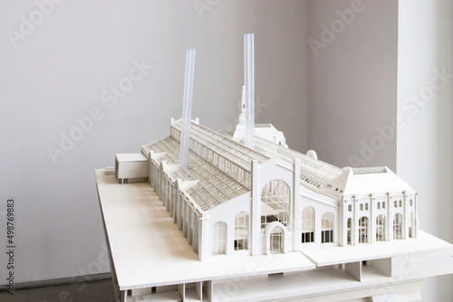 Plastic Model Ges2 also known as MGES-2 and Tramvaynaya is a decommissioned power station on the Bolotnaya Embankment. photo