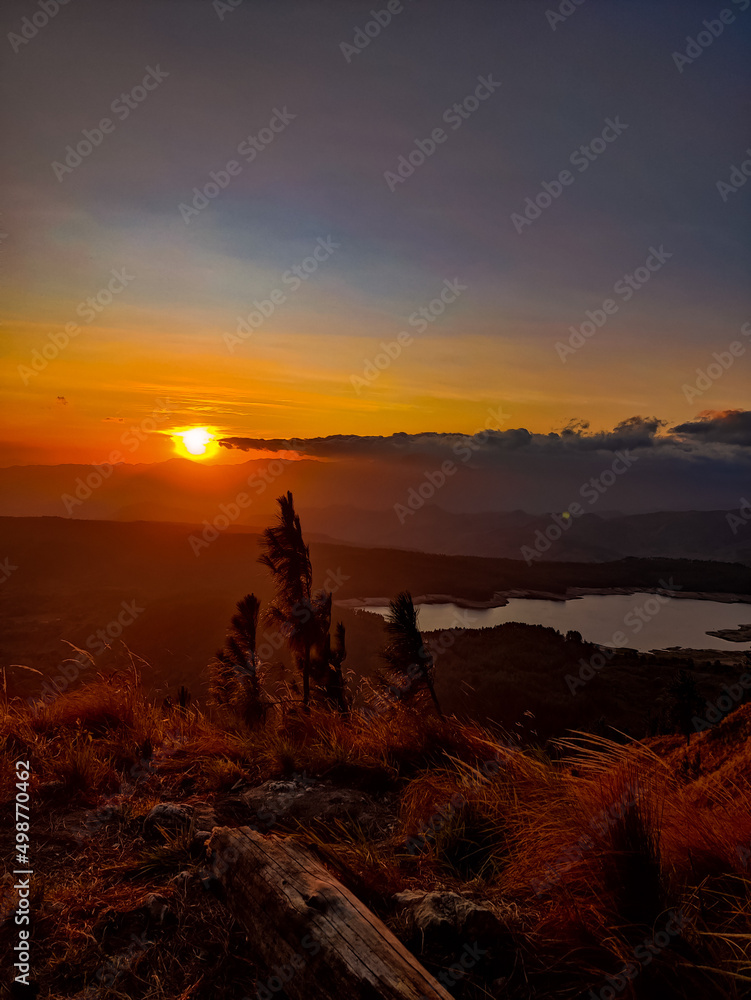 Fototapeta premium sunset on the beach
