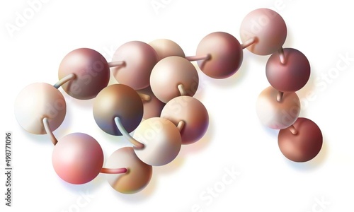 Peptide  protein formed by a chain of animated acids.