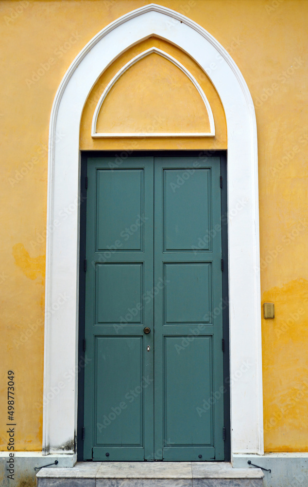 old wood door