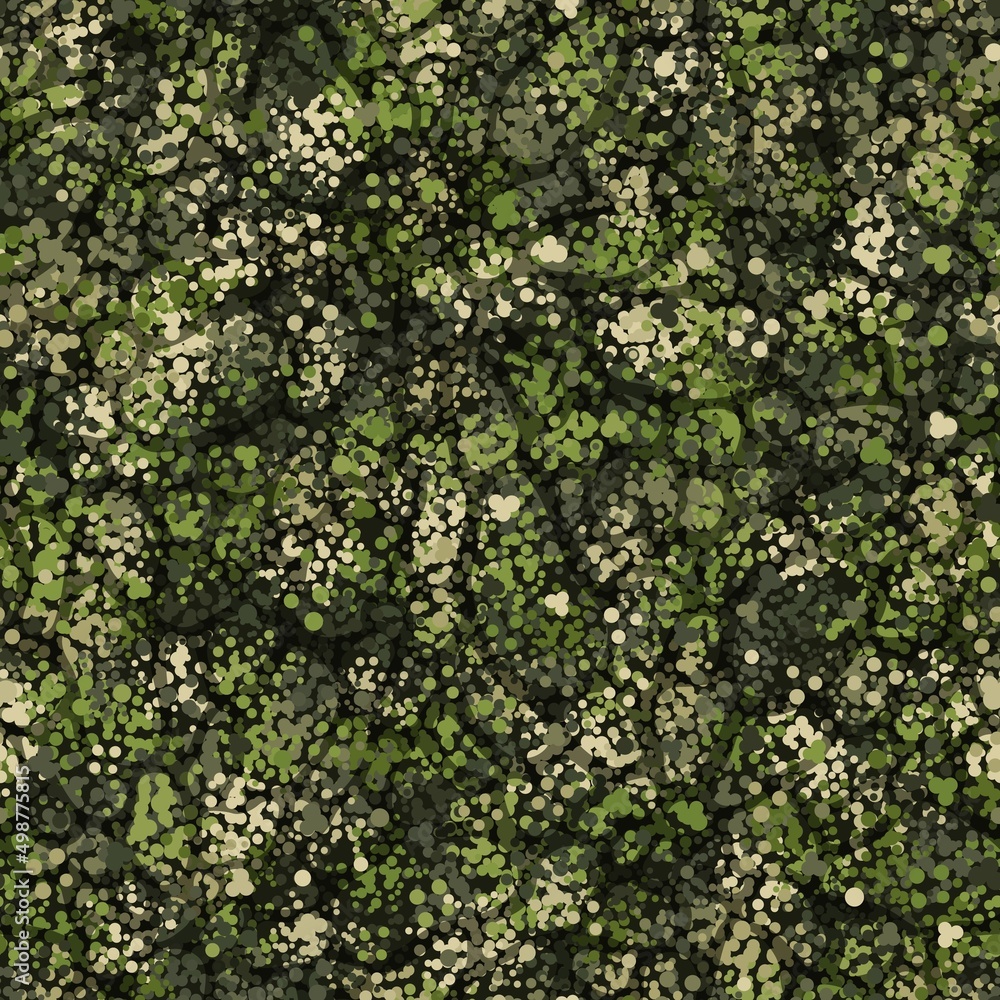 Fototapeta premium Camouflage pattern background. Classic clothing style masking camo repeat print