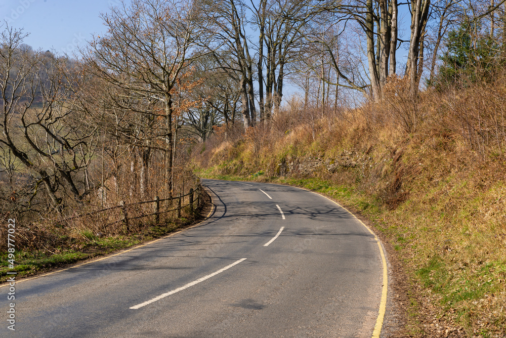 Fototapeta premium Road in British countryside.