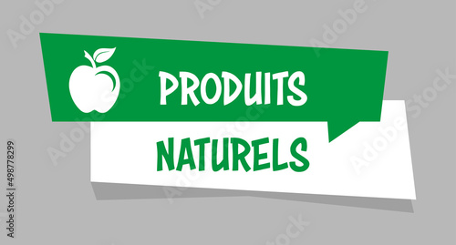 Logo produits naturels.