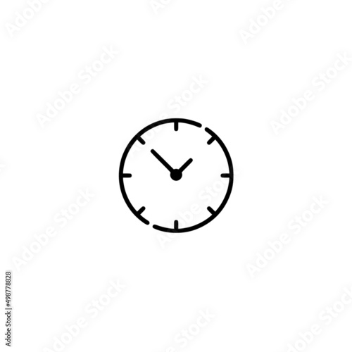 clock icon isolated on white background