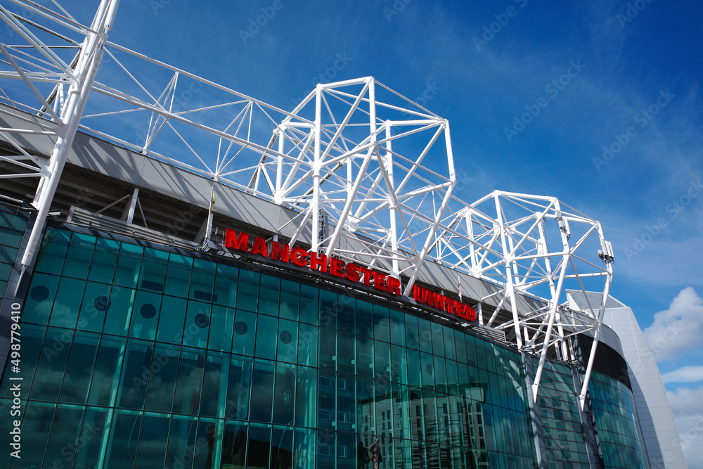Manchester United football stadium Old Trafford Stock Photo | Adobe Stock