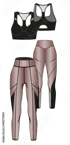 set of legging and bra, active design