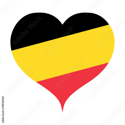 Belgian flag heart symbol icon Free Download Belgian flag heart symbol icon - GFXLoad