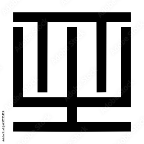 Adinkra hwehwemudua symbol of high quality 