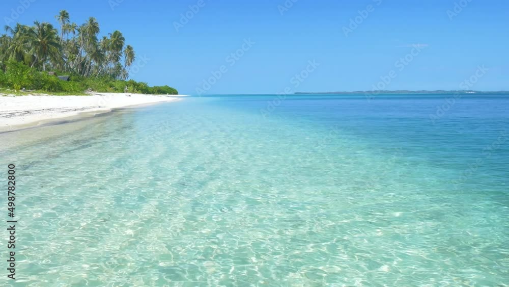 Tropical beach waving sea, Banyak Islands Sumatra archipelago Indonesia, white sand beach. Top travel tourist destination, best diving snorkeling Tropical beach waving sea, Banyak Islands Sumatra archipelago Indonesia, white sand beach. Top travel tourist destination, best diving snorkeling