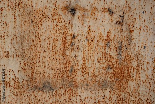 rust and oxidized metal background. Old metal iron panel.