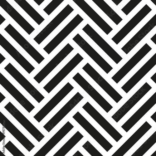 Herringbone parquet laminate floor wall texture. Vintage herringbone wooden floor seamless pattern